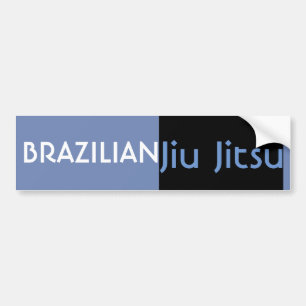 Autocollant De Voiture BJJ Blue Belt Bumper Sticker