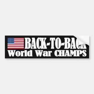 Autocollant De Voiture Black Back-to-Back USA Champs