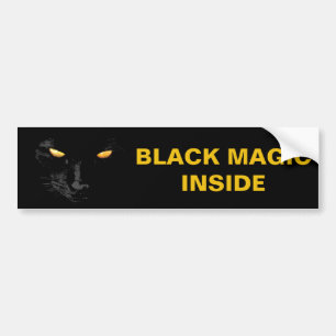 Autocollant De Voiture Black Cat Magic étonnant personnalisable