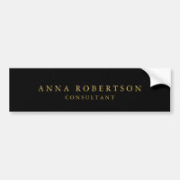 Black Gold Colors Professional Trendy Minimalist