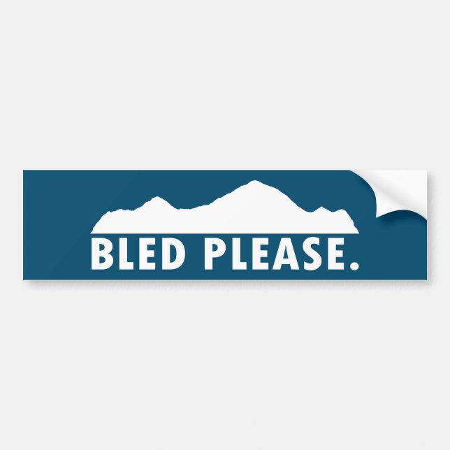 Autocollant De Voiture Bled S'Il Vous Plaît (Devant)