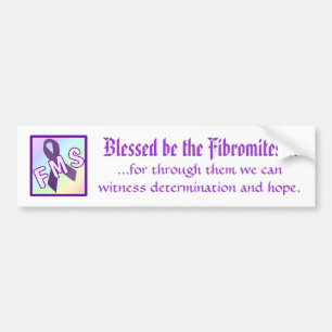Autocollant De Voiture Blessed soit le Fibromites