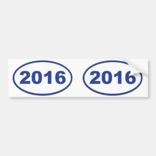 Autocollant De Voiture bleu 2016