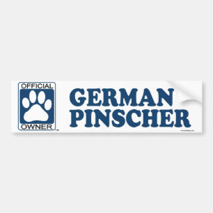 Autocollant De Voiture Bleu allemand de Pinscher