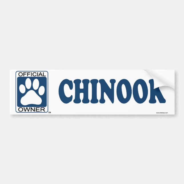 Autocollant De Voiture Bleu chinook (Devant)