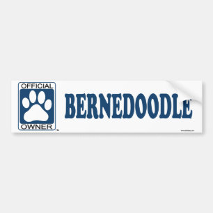 Autocollant De Voiture Bleu de Bernedoodle