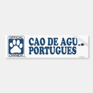 Autocollant De Voiture Bleu de Cao De Agua Portugues