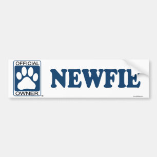 Autocollant De Voiture Bleu de Newfie