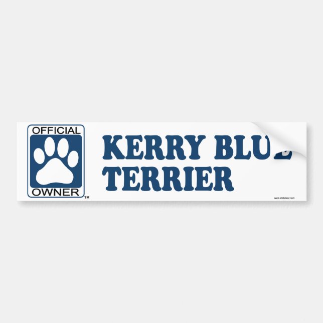 Autocollant De Voiture Bleu de Terrier de bleu de Kerry (Devant)