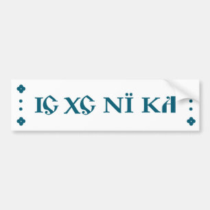 Autocollant De Voiture Bleu orthodoxe d'adhésif pour pare-chocs de KA de