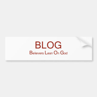 AUTOCOLLANT DE VOITURE BLOG