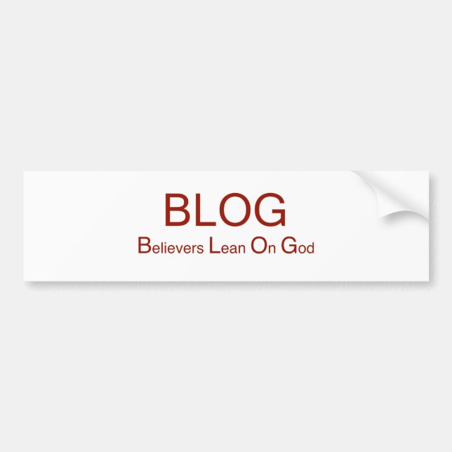 AUTOCOLLANT DE VOITURE BLOG (Devant)