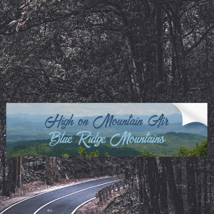 Autocollant De Voiture Blue Ridge Mountains High on Mountain Air