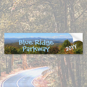 Autocollant De Voiture Blue Ridge Parkway avec photo de l'année