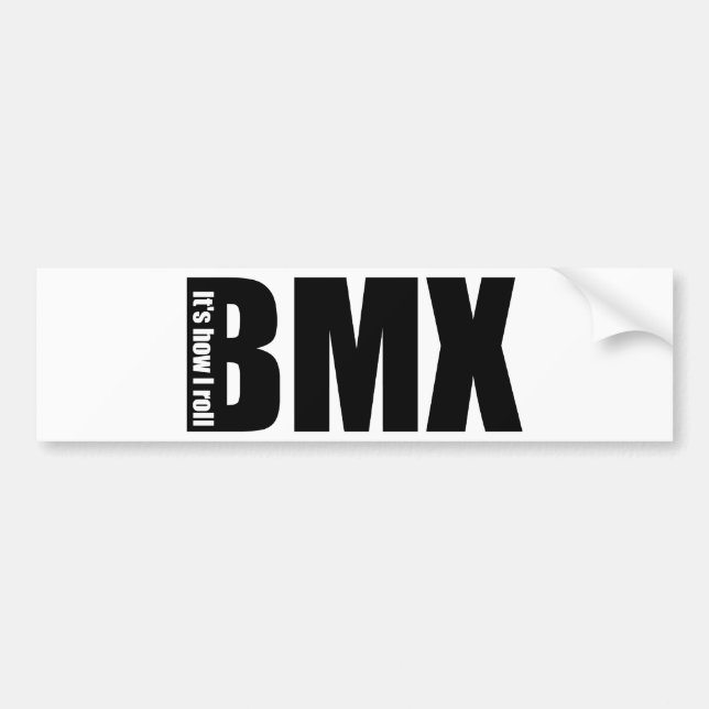 Autocollant De Voiture BMX - Il est comment je roule (Devant)