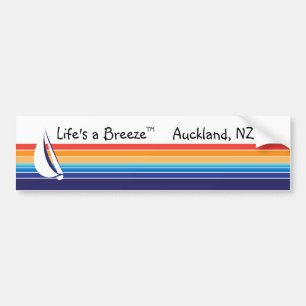 Autocollant De Voiture Boat Color Carré_Life est un Breeze™_Auckland, NZ