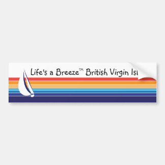 Autocollant De Voiture Boat Color Carré_Life est un Breeze™_BVI