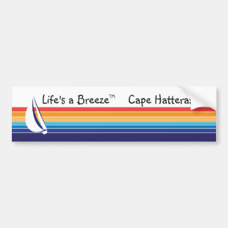 Autocollant De Voiture Boat Color Carré_Life est un Breeze™_Cape Hatteras