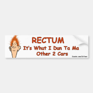 Autocollant De Voiture Bob-Rectum de Billy
