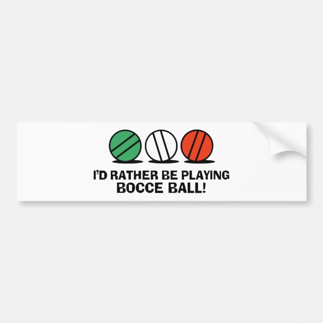Autocollant De Voiture Bocce Ball (Devant)