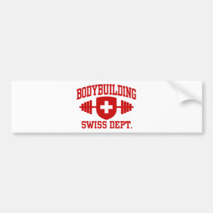 Autocollant De Voiture Bodybuilding suisse