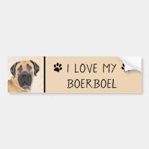 Autocollant De Voiture Boerboel Peinture - Cute Original Chien Art