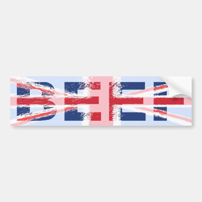 Autocollant De Voiture Boeuf, les Anglais, naturellement (Devant)