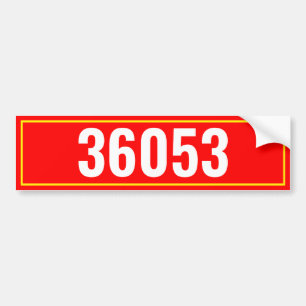 Autocollant De Voiture Boîte aux lettres personnalisée avec numéro