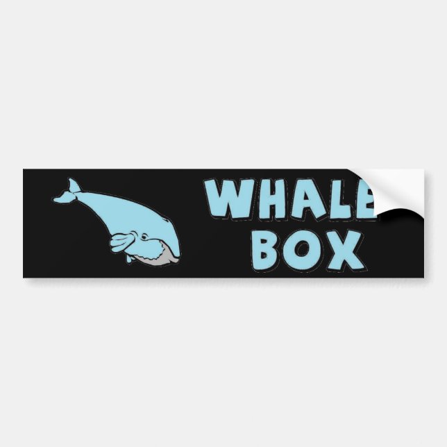 Autocollant De Voiture boîte de baleine (Devant)