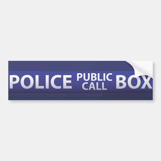 Autocollant De Voiture Boîte de police (Devant)