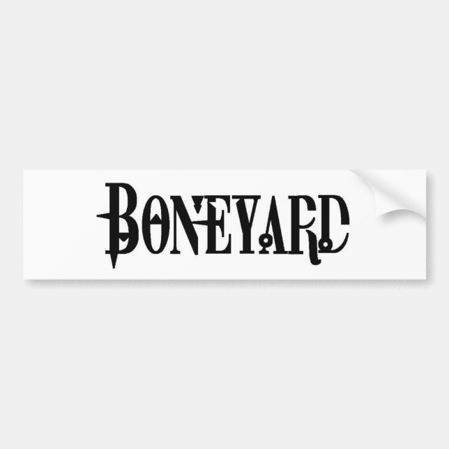 Autocollant De Voiture Boneyard - logo (Devant)