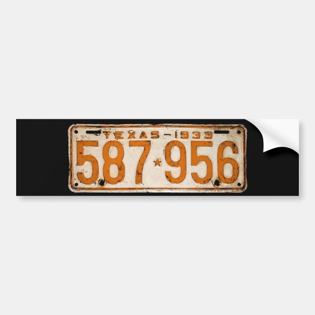 Autocollant De Voiture Bonnie & Clyde License Plate (Devant)