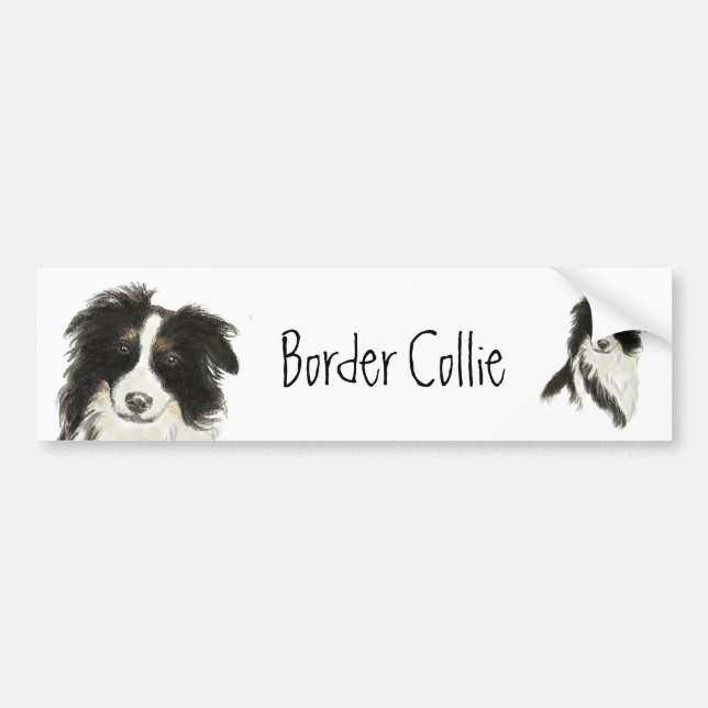 Autocollant De Voiture Bordure Collie Chien o (Devant)