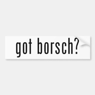 Autocollant De Voiture borsch obtenu ?
