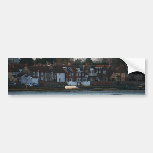 Autocollant De Voiture Bosham Harbour, West Sussex, Angleterre. (Devant)