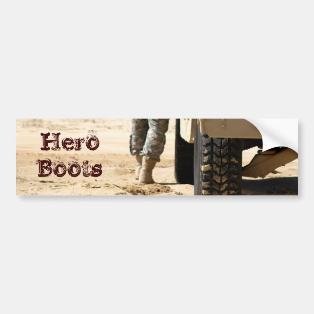Autocollant De Voiture Bottes de héros (Devant)