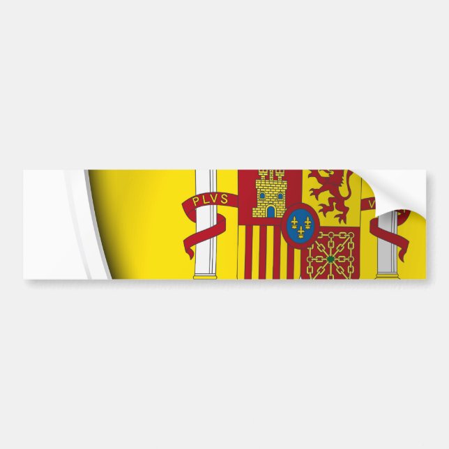 Autocollant De Voiture Bouclier d'Espagne (Devant)