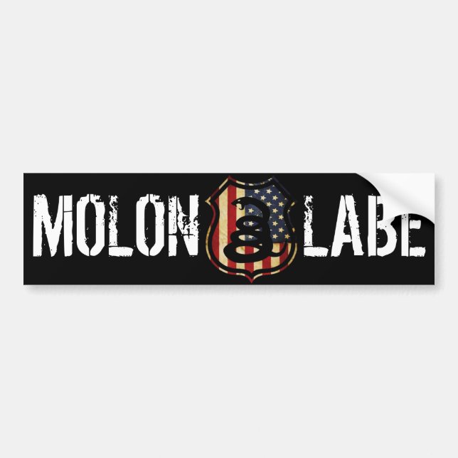 Autocollant De Voiture bouclier, MOLON, LABE (Devant)