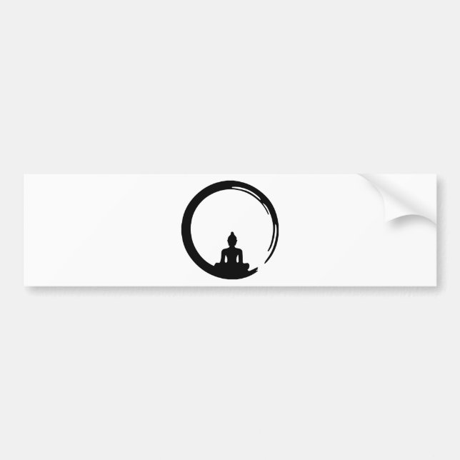 Autocollant De Voiture Bouddha silent (Devant)