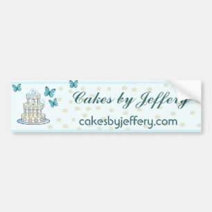 Autocollant De Voiture Boulangerie élégante Bumpersticker