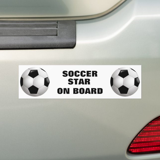 Autocollant De Voiture Boule de football personnalisable (En voiture)