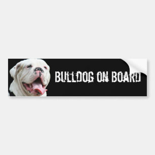 Autocollant De Voiture Bouledogue à bord de l'adhésif pour pare-chocs