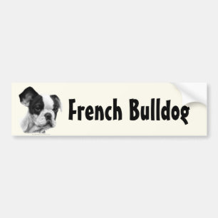 Autocollant De Voiture Bouledogue français