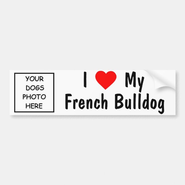 Autocollant De Voiture Bouledogue français (Devant)