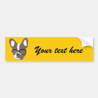 Autocollant De Voiture Bouledogue français élégant