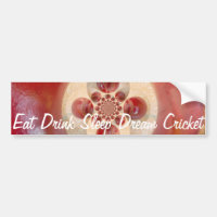 Boules de cricket rouge Art Abstrait Design d'impr