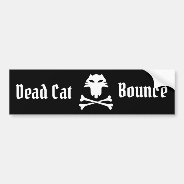 Autocollant De Voiture Bounce de chat mort (Devant)