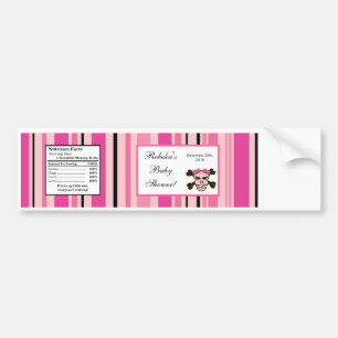 Autocollant De Voiture Bouteille d'eau Étiquette fille fille rose Punk Ro
