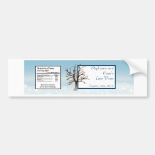 Autocollant De Voiture Bouteille d'eau Étiquette Twinkling Neige / Arbre 