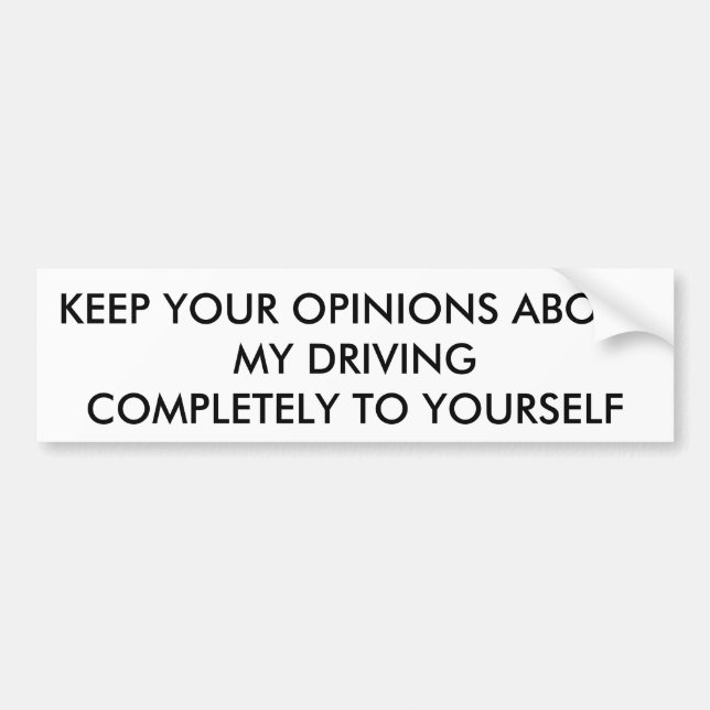 AUTOCOLLANT DE VOITURE "BOUTEILLER POUR CONDUCTEUR RAPIDE" (Devant)